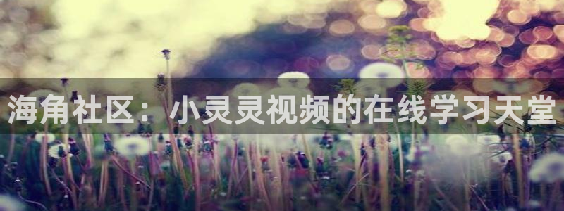 海角社区下载在线官网：海角社区：小灵灵视频的在线学习天堂