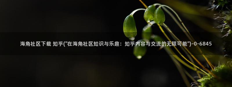 海角网页社区：海角社区下载 知乎(\